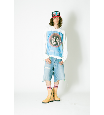 IDIOT REVERSIBLE PANELED LONG SLEEVE LARGE