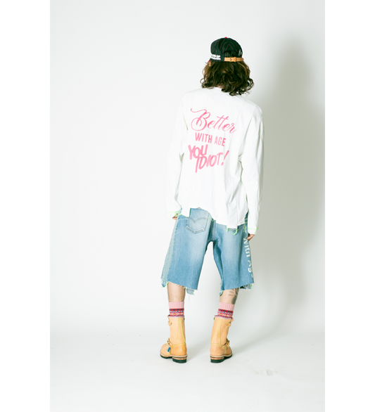 IDIOT REVERSIBLE PANELED LONG SLEEVE XL