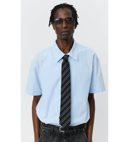 BANQUET TIE DARK GREY STRIPE