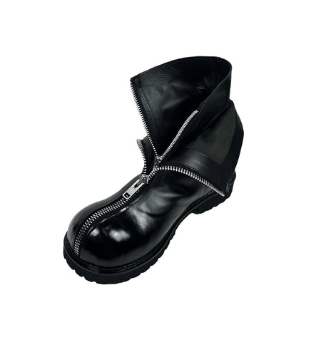 BIG FOOT 2 ZIP 2 LAYER BOOTS BLACK