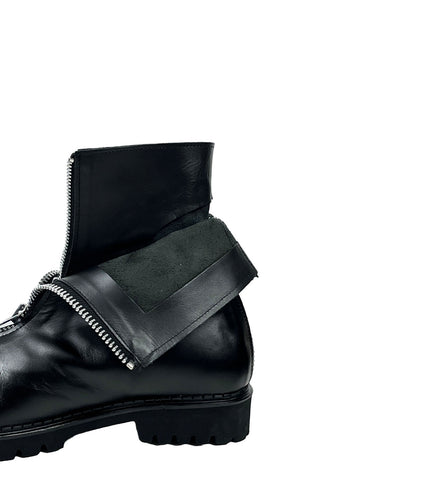 BIG FOOT 2 ZIP 2 LAYER BOOTS BLACK