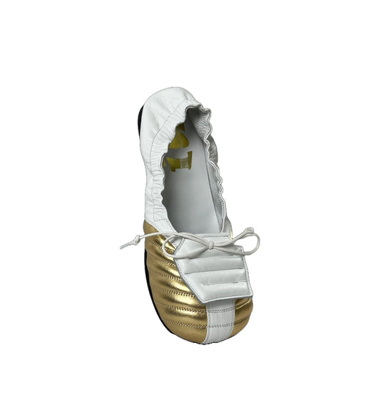 BIG FOOT FOOTBALL FLAT WHITE/GOLD