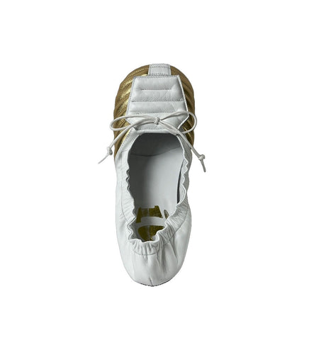 BIG FOOT FOOTBALL FLAT WHITE/GOLD