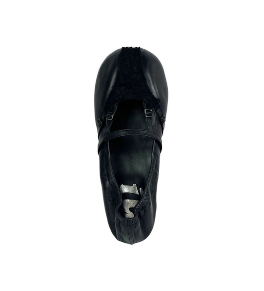 BIG FOOT LINGERIE GARTER FLAT BLACK/BLACK