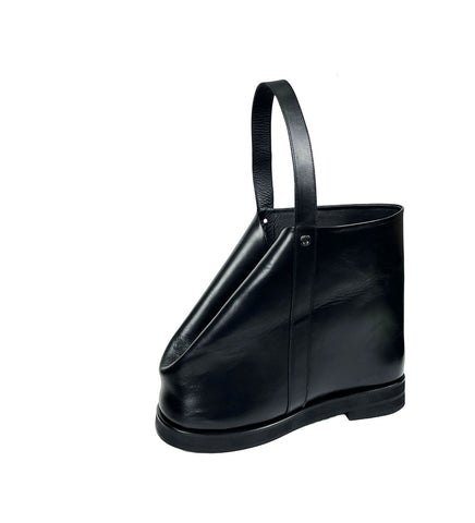 BIG FOOT MINI TOTE BAG BOOTS W/CHARM BLACK