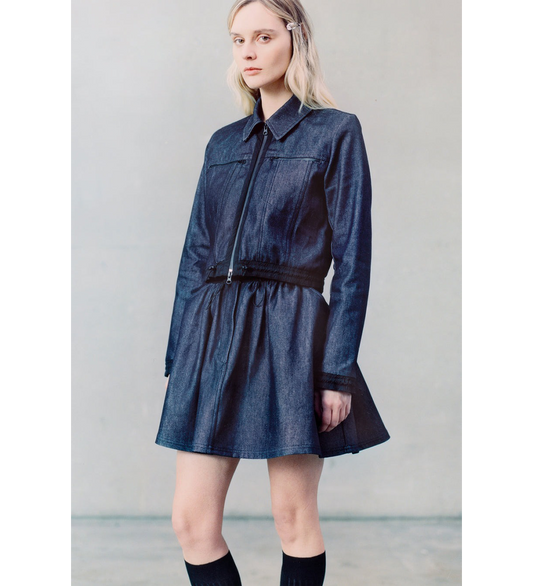 BOBBI SKIRT INDIGO/BLACK