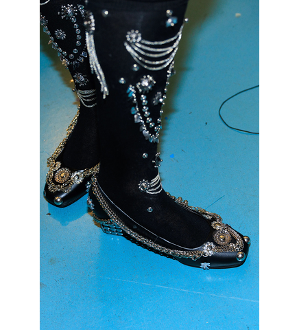 EMBELLISHED SOCK BLACK