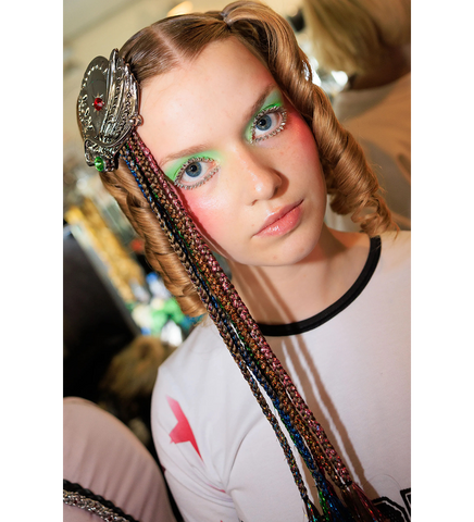 CL X KIYOKO BIG TINSEL HAIR CLIP MULTI