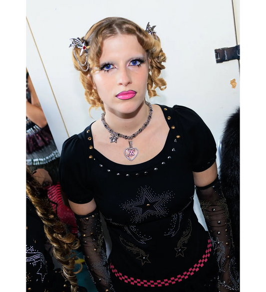 SHOOTING STAR HAIR CLIPS SILVER