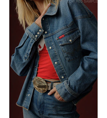 CHERRY LOS ANGELES X WRANGLER SHIRT JACKET DENIM