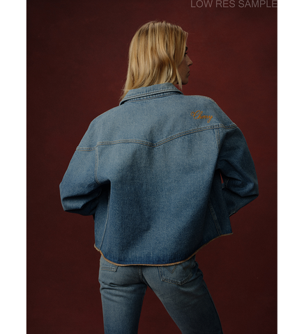 CHERRY LOS ANGELES X WRANGLER SHIRT JACKET DENIM