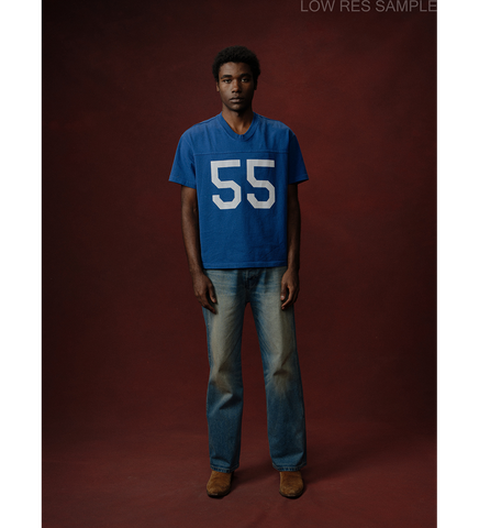 CHERRY LOS ANGELES X WRANGLER FOOTBALL JERSEY ROYAL BLUE