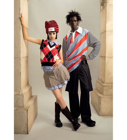 SMART CROPPED VEST RED