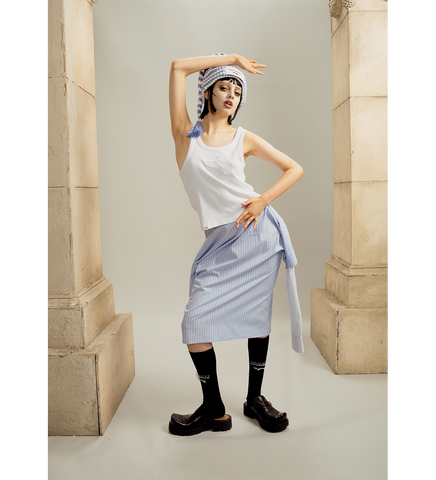 SHIRT SKIRT BLUE
