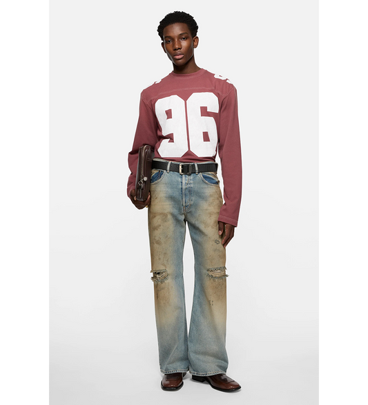 EXFOLD U LS SOCCER FADED RED