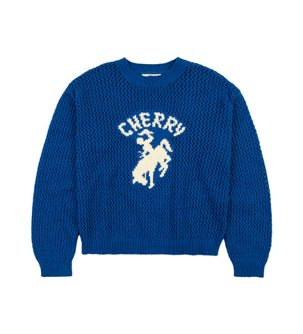 CROCHET SWEATER BLUE