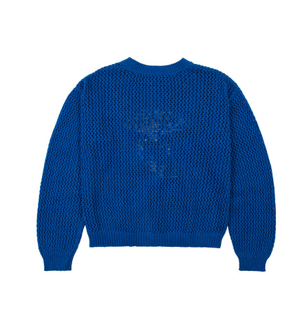CROCHET SWEATER BLUE