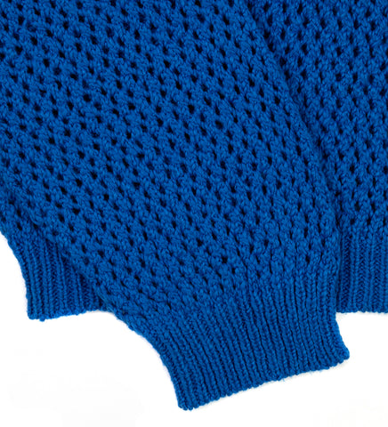 CROCHET SWEATER BLUE