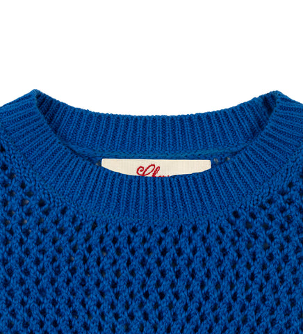 CROCHET SWEATER BLUE