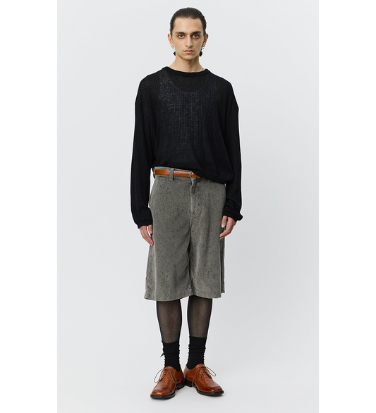 COMPANION JUMPER BLACK RIB