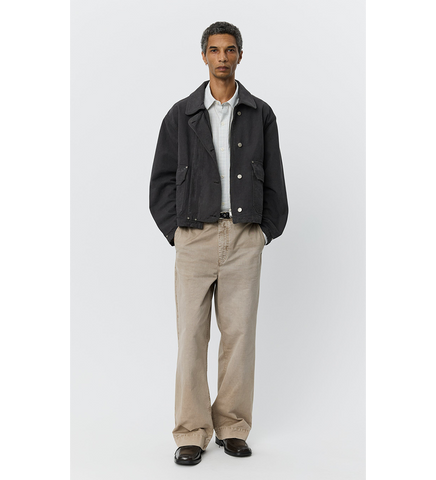 COURIER JACKET WASHED GREY CANVAS