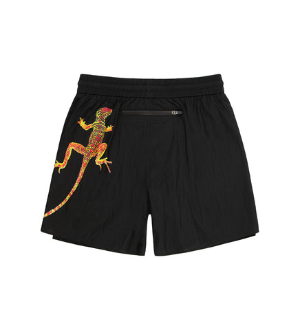 DESERT GECKO RUNNING SHORT BLACK