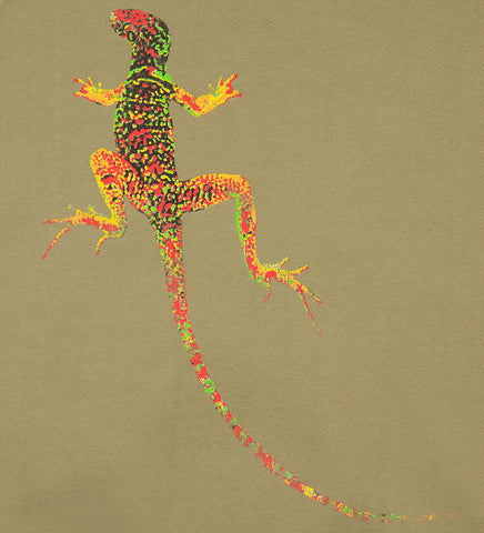 DESERT GECKO ZIP UP HOODIE CACTUS