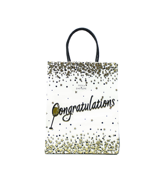 D'HEYGERE x MEDEA CONGRATULATIONS BAG WHITE MULTI