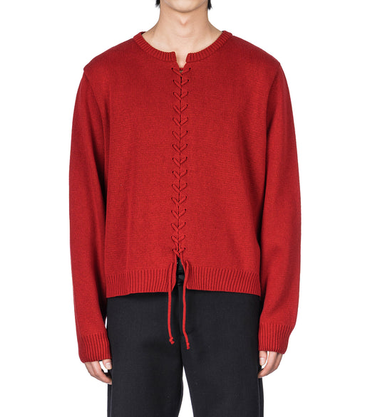 VIPER CARDIGAN CHERRY RED