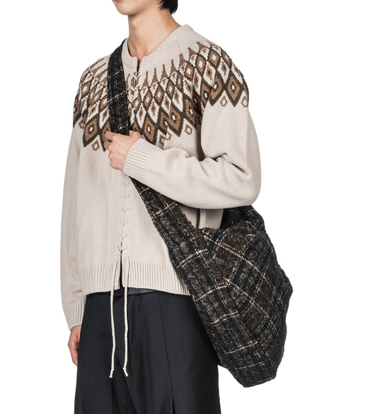 AGHATA BAG CHECK WOOL