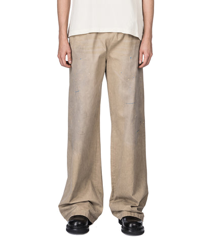 PLOTT PEACHED LIGHT COTTON TWILL MIDSUMMER LIGHT BEIGE