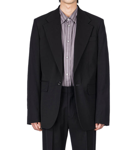 JUMAN SOFT FLUID VISCOSE SUITING BLACK