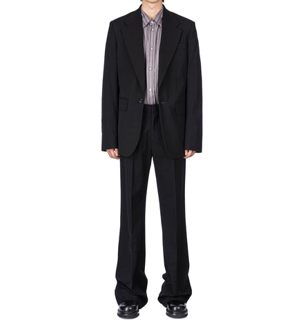 JUMAN SOFT FLUID VISCOSE SUITING BLACK