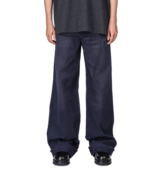 PLINTY RUSTIC COTTON TWILL NAVY BLUE