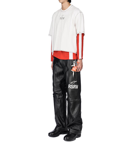 2.0 NEO BAT LEATHER PANTS BLACK