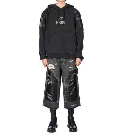 BIKER TESTER JEANS BLACK WASHED