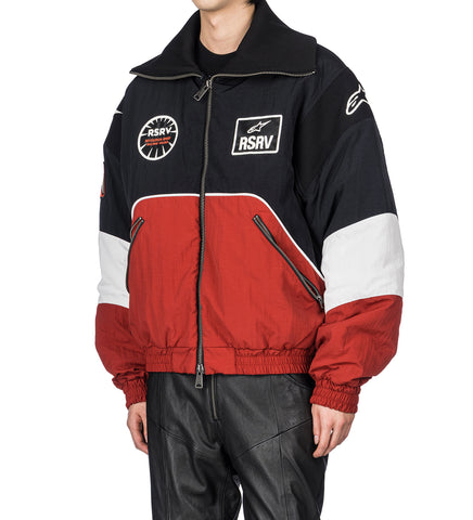MEMORIES PADDED JACKET BLACK RED