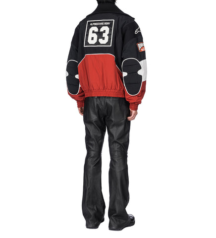 MEMORIES PADDED JACKET BLACK RED