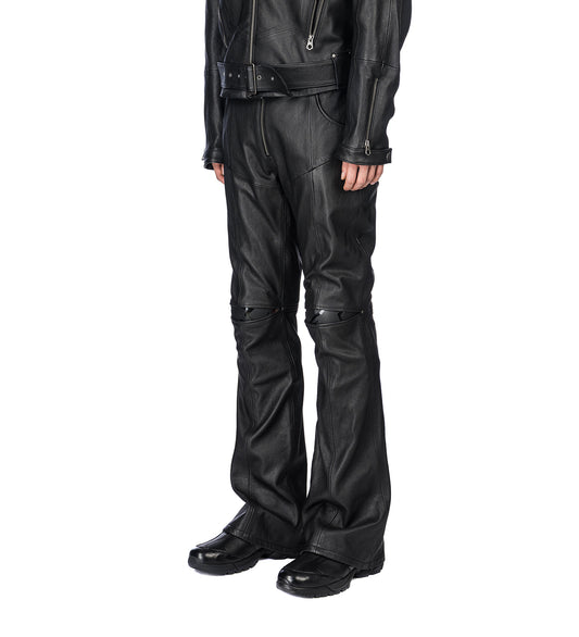 VICTORY LEATHER PANTS BLACK