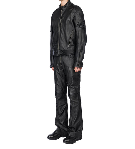 VICTORY LEATHER JACKET BLACK