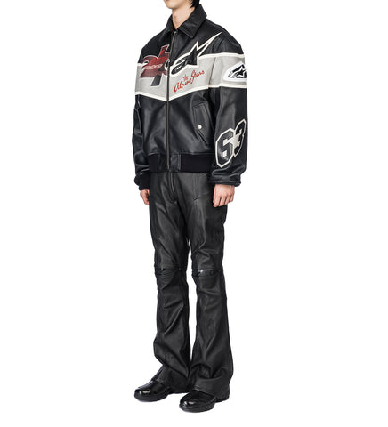 VICTORY LEATHER PANTS BLACK
