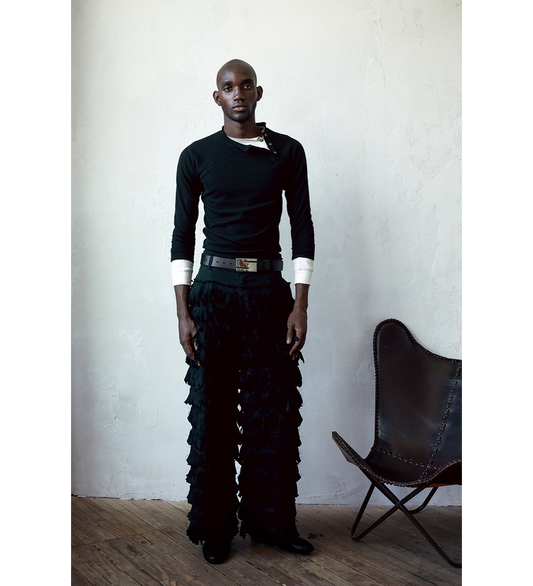 TASSEL TROUSERS BLACK