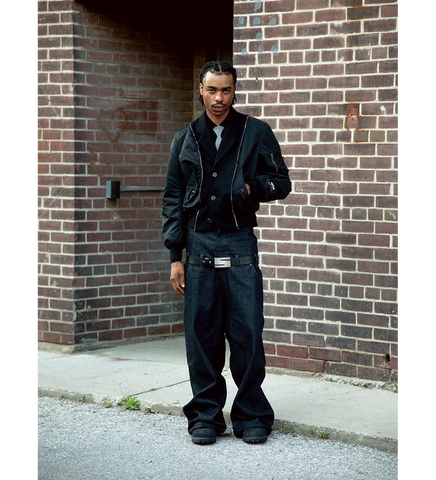 SPENCER BADU X ALPHA BOMBER JACKET BLACK