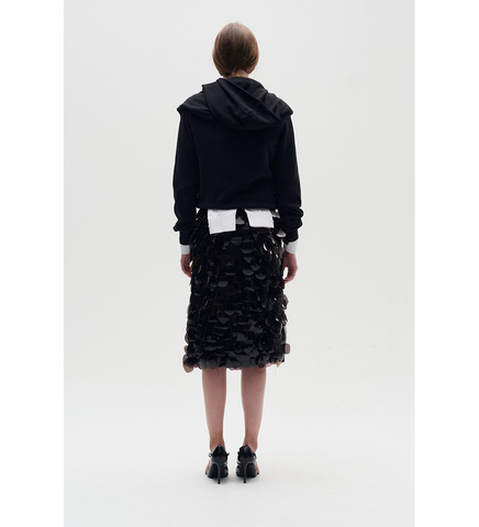 DOUBLE SLEEVE SWEATER BLACK