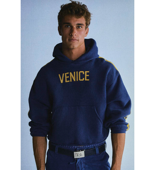 VENICE FOOTBALL HOODIE BLUE