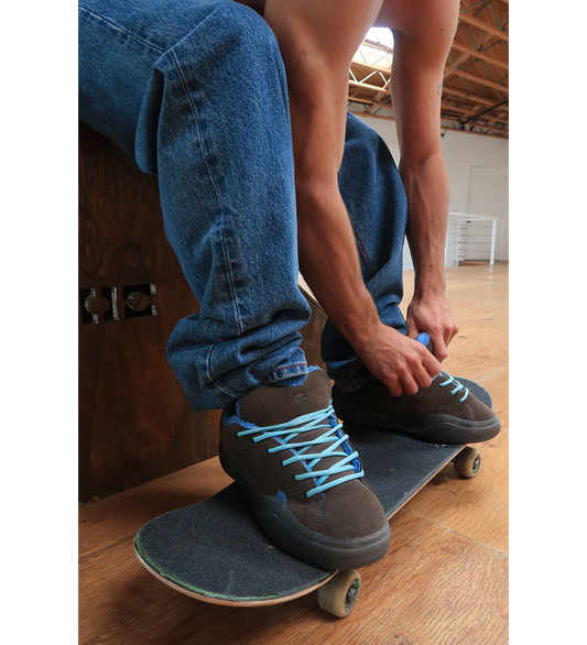 SUEDE VAMP SKATE SNEAKERS GREY