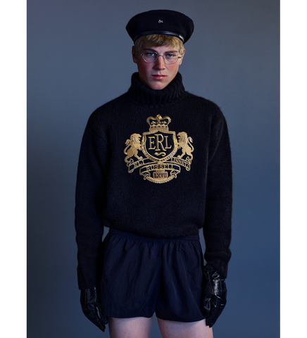 CREST SWEATER BLACK