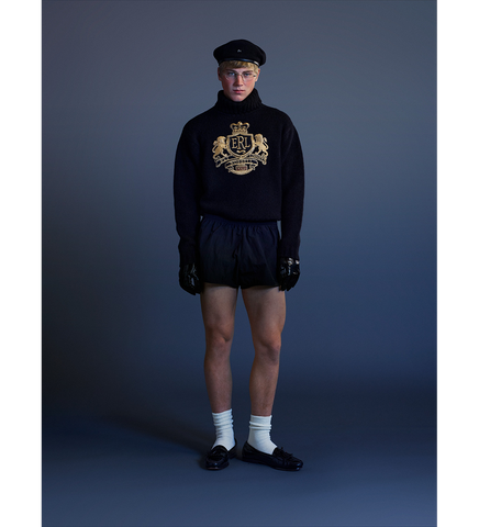CREST SWEATER BLACK