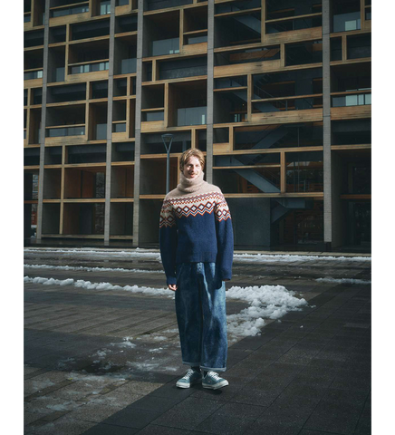 LAYERED NORDIC KNIT NAVY