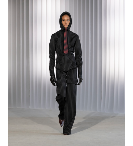 BLACK/RED STRIPES TIE